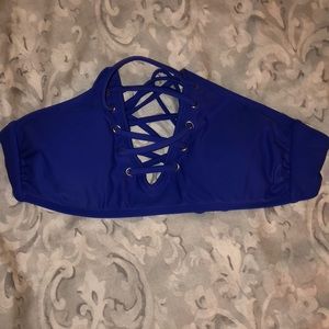 Blue Strappy Swimsuit